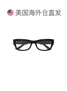 自营balenciagaBb0392o矩形眼镜-黑色 美国奥莱直发