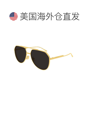 自营bottega venetaBV1465S 001金色/灰色-金色 美国奥莱直发