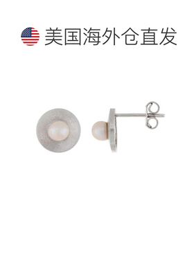 自营 splendid pearls14k 白金珍珠耳环 - 白色 美国奥莱直发耳钉