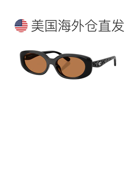 美国直邮自营Coach女士54毫米黑色太阳镜-黑色 美国奥莱直发