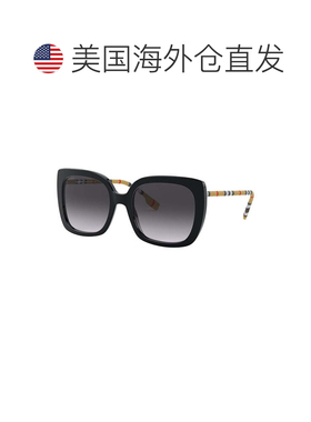 自营burberryBE4323F 38538g闪亮黑色/灰色渐变-闪亮黑色 美国奥