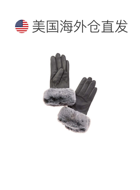 自营Phenix羊绒衬里皮革手套-灰色 美国奥莱直发