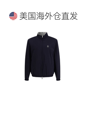 自营Brunello Cucinelli Polyamide Shell Men's Jacket - blue
