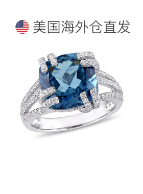 自营Mimi & Max 7 1/3ct TGW London Blue Topaz 3/4ct TW Diamon