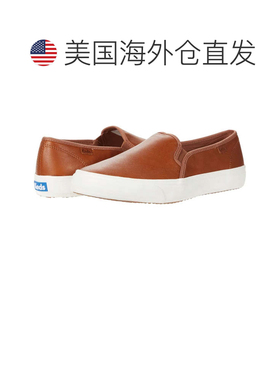 自营Keds Double Decker Sneakers Women's Cognac Leather Comfo
