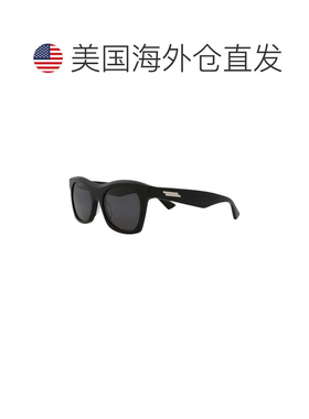 自营Bottega Veneta中性54毫米黑色太阳眼镜-黑色 美国奥莱直发