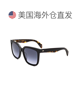 自营rag & boneRag&Bone女式56毫米黑色哈瓦那太阳镜-黑色哈瓦那