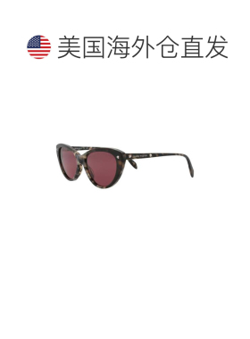 自营Alexander McQueen Women's 55 mm Havana Sunglasses - hava
