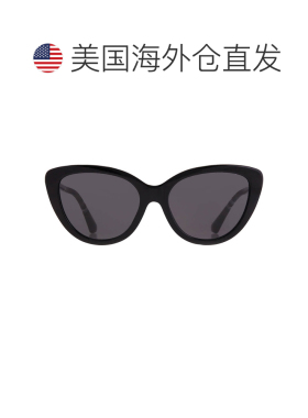 自营Burberry Dark Grey Cat Eye Ladies Sunglasses BE4457 4165