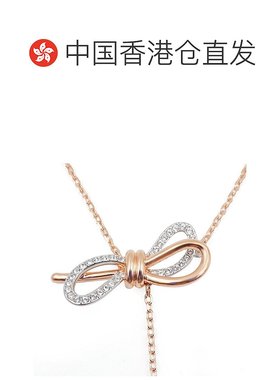 香港直邮SWAROVSKI Lifelong Bow Y形蝴蝶结项链施华洛世奇吊坠