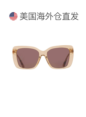 自营Burberry Brown Butterfly Ladies Sunglasses BE4456F 41677