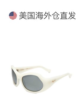 自营 salvatore ferragamo菲拉格慕中性款59毫米白色太阳镜-白色