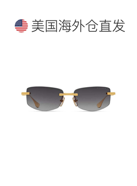 自营ditaTrysim.75 Rimless Rectangular Sunglasses with Gold-t