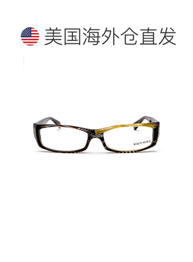 自营alain mikli黄色A0714醋酸矩形眼镜-红色 美国奥莱直发