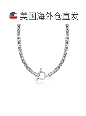自营Ross-Simons 纯银拜占庭式切换项链。 16 英寸 - 18 英寸 美