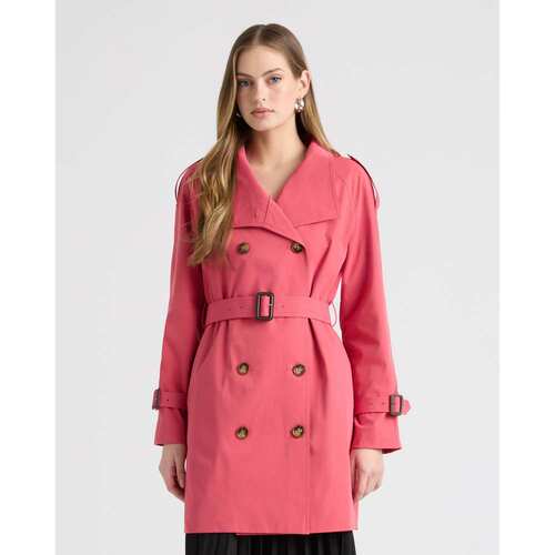 自营NVLT Women’s Trench Coat with Self Belt - summer white - 图2