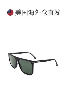 自营 Carrera男式58毫米绿色太阳镜-哑光黑色 美国奥莱直发卡雷拉