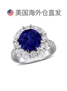自营mimi & maxCreated Forever 4 3/4ct TGW Created Blue Sapph