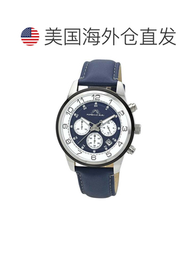 自营Porsamo Bleu Men's Arthur Genuine Leather Band Watch 109