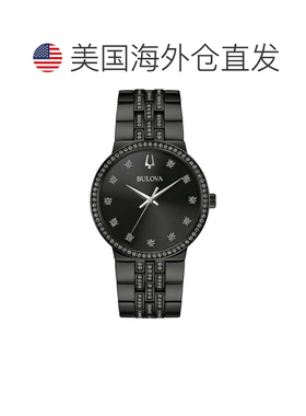 自营Bulova Men's Classic 40mm Quartz Watch - black 美国奥莱