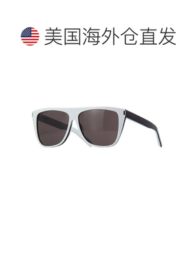 自营saint laurent圣罗兰太阳眼镜方形全边框，哈瓦那/黑色镜框和