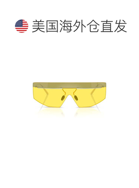 自营prada0pr B55s Shield-Style Sunglasses - gold 美国奥莱直
