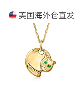 自营Ross-Simons Italian 18kt Gold Over Sterling Curled-Up Ca