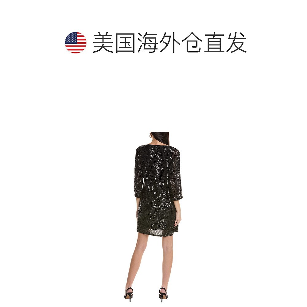 Vince Camuto Dolman连衣裙-黑色【美国奥莱】直发-图1