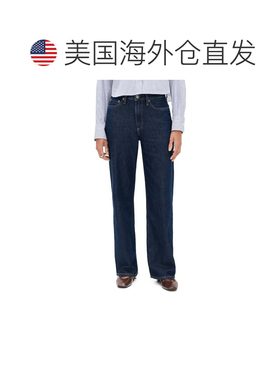 自营rag & bone Women's Featherweight Logan Wide Leg Jeans -