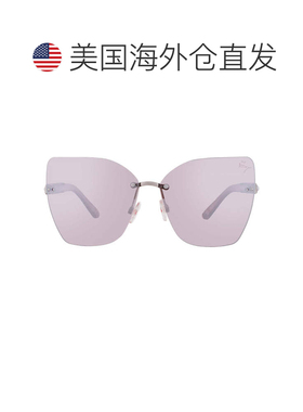 自营Betsey Johnson Silver Butterfly Ladies Sunglasses 102675
