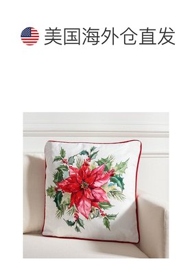 自营 safaviehGwendolen 枕头 - 米色/红色/绿色 美国奥莱直发