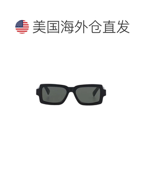 自营retrosuperfuturePilastro矩形太阳镜，棱角设计-灰色 美国奥