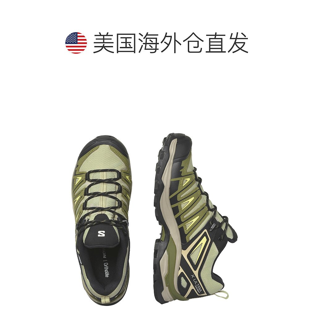 salomon女式 X Ultra Pioneer 莫斯灰色防水登山鞋 - 莫斯灰色 【 - 图1