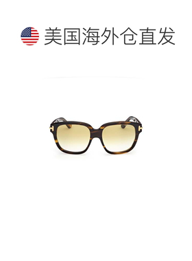 自营tom fordFt1236 Tortoiseshell Square Frame Sunglasses - b