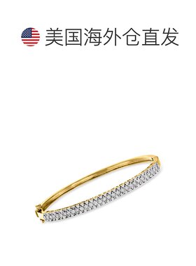 自营Ross-Simons 18kt 金钻石手镯手链 - 8 英寸 【美国奥莱】直