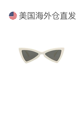 自营saint laurentCat Eye-Frame回收醋酸纤维太阳眼镜-白色白色