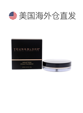 美国直邮Youngblood活力素女士天然矿物粉底液-裸米色10ml正品