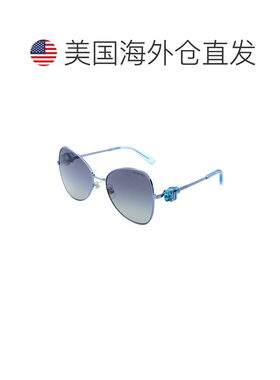 自营swarovski施华洛世奇女款SK700257-Y 57mm太阳镜-蓝色 美国奥