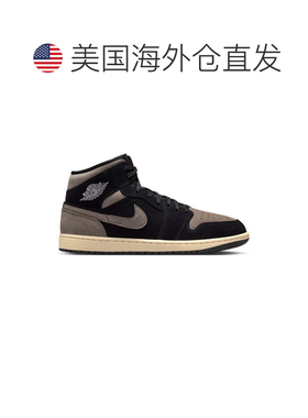 自营Air Jordan 1 Mid SE 'Olive Grey' Men's Shoes - black 美