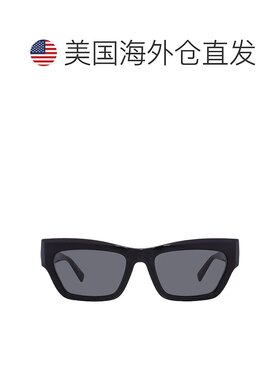 自营Longchamp Grey Cat Eye Ladies Sunglasses LO763S 001 53 -