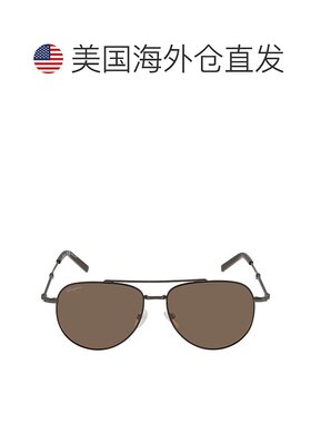 自营Salvatore Ferragamo Brown Pilot Unisex Sunglasses SF226S