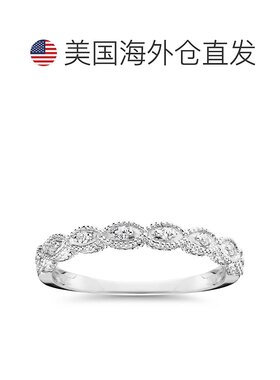 自营 pompeii3POMPEII 1/10 克拉实验室制造钻石结婚戒指复古 14k