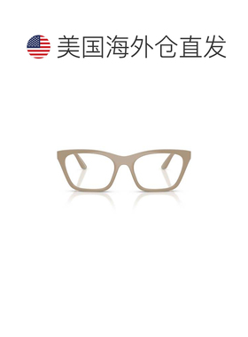 自营emporio armaniOversized Square Frame Eyeglasses with Gol