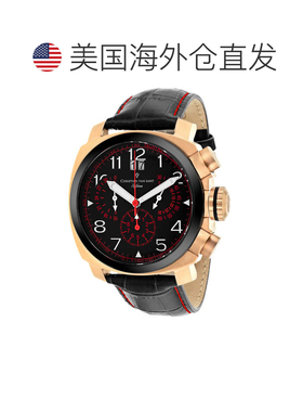 自营Christian Van Sant Men's Grand Python Black Round 48mm -