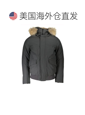 自营Woolrich Cotton Men Jacket with Hood and Removable Men's