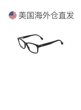 自营Hugo Boss Men's 54 mm Black Opticals - black 美国奥莱直