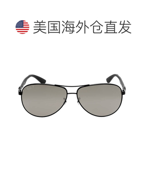 自营ray-banRay Ban Polarized Grey Mirror Aviator Men's Sungl