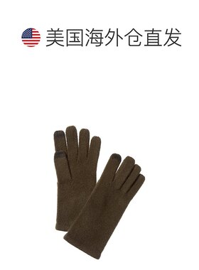 自营sofiacashmere Touch Screen Cashmere Glove - green 美国