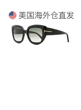 自营Tom Ford Women's Saltzman Sunglasses TF1192 01B Black 53