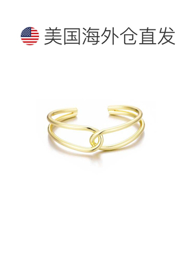 自营adornia14k镀金重叠袖口-金 美国奥莱直发